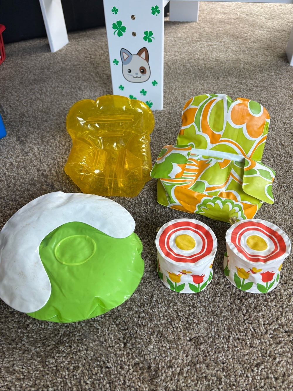 Barbie 1970’s Vintage “Puff ‘n Play” Inflatable Furniture.